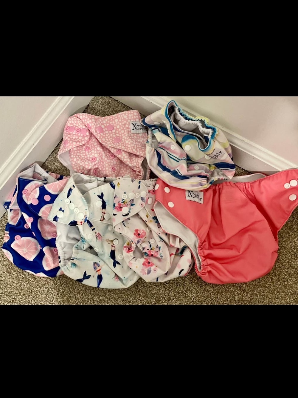 Lot of 6 Reusable Cloth Diaper Covers - Nora’s Nursery